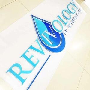 Wholesale color metal sheet: Indoor Office Logo 3D Letter Sign 2mm Acrylic Alphabet with UV Printing