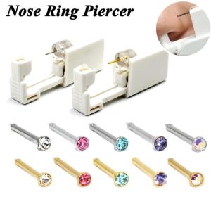 Wholesale gold ring: Disposable Nose Stud Piercing Units Body Jewelry Ear Helix Traguse Cartilag