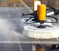 Factory New Design Photovoltaic Systems Semi Automatic Solar Panel Cleaning Machine with Less Water