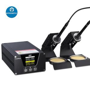 Wholesale solder iron: I2C T-12 Plus Soldering Station with Double Handles Base and Iron Tips
