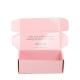 Custom Logo Pink Color Cosmetic Skin Care Packaging Boxes Corrugated Mailer Shipping Paper Box