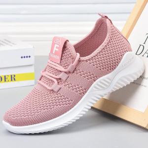 Wholesale running shoes: Shoes Women's 2022 Cross-border New Casual Fashion Running Shoes Flying Woven Breathable Women's Sho