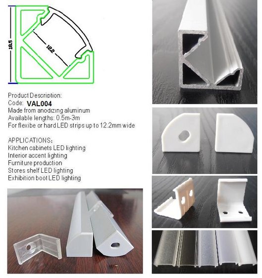 LED Corner Profile Aluminum Housing