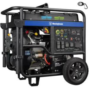 Wholesale meter: Westinghouse 12,000 Watt Electric Start Dual Fuel Portable Generator W/ GFCI Protection & Wireless R