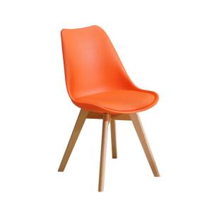Wholesale solid: Dining Furniture Tufted Polyurethane Solid Back Side Chair Shell Side Chair Plastic Dining Chair