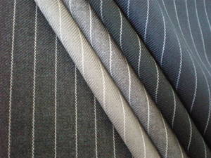 Wholesale mens suit: Men's Stripe Suiting Fabric Textiles  of HS-2723