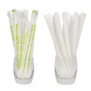 Wholesale plastic straw: Eco-Friendly Custom Plastic Free Drinking Straws Biodegradable Paper Straws Individually Wrapped