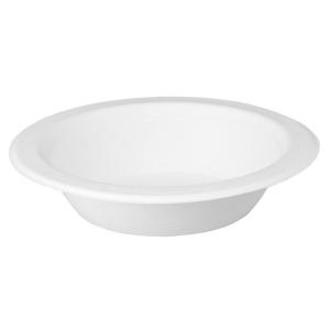 Wholesale oil disposal: Biodegradable Eco-Friendly Bagasse White Compostable Disposable Soup Food Paper Round Bowl with Lid