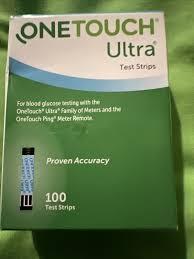 Wholesale test kit: NEWOneTouch Ultra Glucose Diabetic Test Strips One Touch 100 Strips