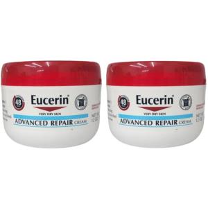 Wholesale skin repair cream: 2 Eucerin Advanced Repair Cream Very Dry Skin 12 Oz Fragrance Free