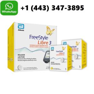 Wholesale test kit: Ready FreeStyle Libre 3  Reader with Sensor Starter Kit for Continuous Paypal Accepted