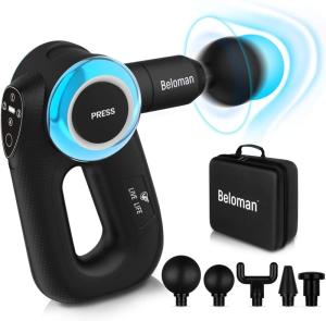 Wholesale pains: Beloman Muscle Massage Gun with Adjustable Arm, Handheld Deep Tissue Percussion Massage Gun New