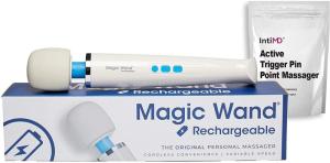 Wholesale plug & play: Original Magic Wand Rechargeable Vibratex Personal Massager with IntiMD Powered Trigger Point Massag