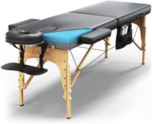 Wholesale massage table: Luxton Home Premium Memory Foam Massage Table Easy Set Up Foldable Portable with Carrying Case