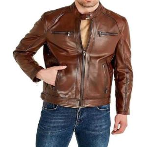 Wholesale metal jacket: Leather Jacket