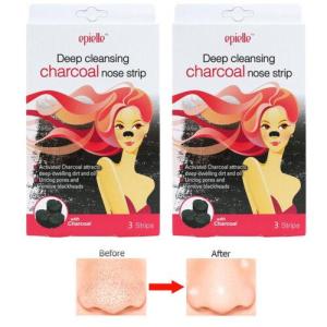 Wholesale e type: EPIELLE K-Beauty DEEP CLEANSING CHARCOAL NOSE STRIPS (Pack of 2 Total 10 Strips)