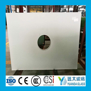 glass tempered frosted sandblasted panel ec21