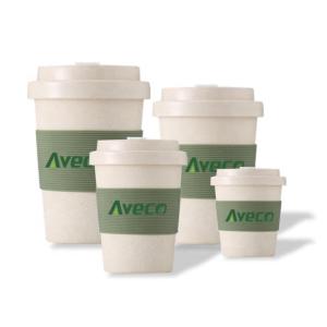 Wholesale Cups: Factory Custom Logo Eco Travel Bamboo Fiber Coffee Cup Reusable 8oz 12oz 14oz 16oz