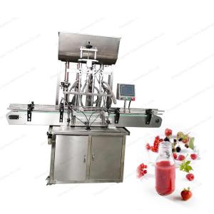 Wholesale beverage processing machine: 50ml 100ml 500ml 4 Head Automatic Paste Sauce Chili Sauce  Filling Machine