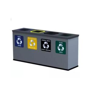 Wholesale disposable: 4-Compartment Mini Recycling Bin 4x12L
