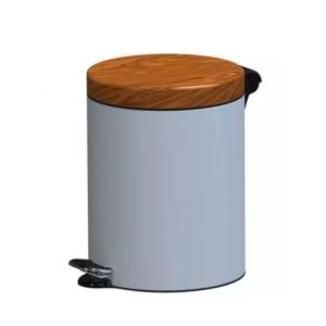 Wholesale interior wood to wood: SHERWOOD Pedal Waste Bin 3L with Wooden Lid