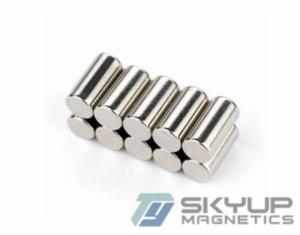 Wholesale Magnetic Materials: NdFeB  Magnets Cylinder Used in Electronics.Motors ,Generators