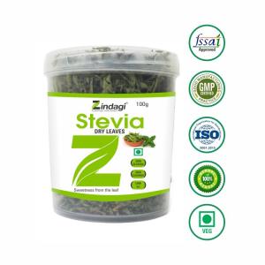 Wholesale stevia leaves: Zindagi Stevia Dry Leaves - Natural & Zero Calorie Sweetener - Stevia Sugar - Sugar-Free