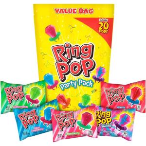 Wholesale party: Ring-Pop-Bulk Holiday Candy Lollipop Variety Party Pack - 20 Count Lollipops