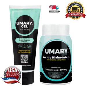 Wholesale gel: Free Shipping UMARY Hyaluronic Acid - 30 Caps 850mg + 1 Gel Umary (3.17OZm