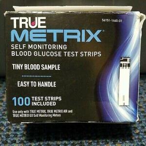 Wholesale Medical Test Kit: TRUE METRIX Blood Glucose Test Strips NFRS 100 Count Box