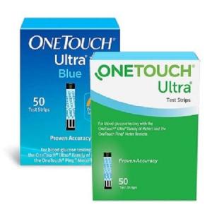 Wholesale Medical Test Kit: -OneTouch- Ultra Blue Blood Glucose Test Strips, 50 Ct