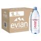 Evian-Natural Spring Water, Naturally Filtered Spring Water in Large Bottles 33.81 Fl Oz Pack of 12