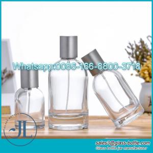 Wholesale custom perfume bottles: 30ml 50ml 100ml Luxury Round Empty Perfume Bottle Custom Crystal Spray Glass Perfume Bottle