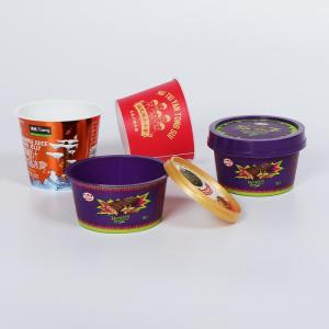 Wholesale jelly: Iml Ice Cream Box Plastic Iml Container with Labeled Printing