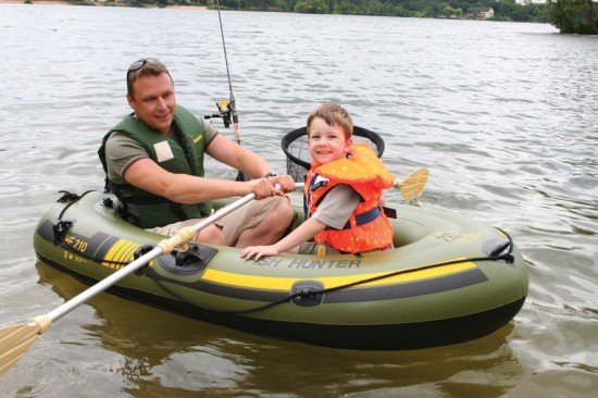 HF210 1 Person Sevylor Inflatable Fishing Boat, Kayak 