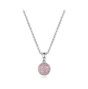 Wholesale mens jewelry: Colorful Ball 925 Silver CZ Pendant AAA Grade Rhodium Plating