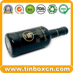 Wholesale tin box packaging: Wine Tin,Alcohol Tin,Round Tin Box