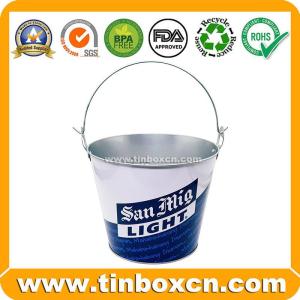 Wholesale beer bucket: Custom 3L/5L/8L/10L/15L Galvanized Beer Tin Ice Bucket