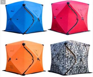 Wholesale outdoor camping: Pop-up Custom Outdoor Sauna Tent Room Thermal Insulation Camping Ice Cube Winter Fishing Tent