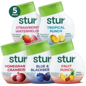 Wholesale sweetener: Stur Liquid Water Enhancer | Classic Variety | Sweetened with Stevia  5 Bottles, Makes 120 Drinks