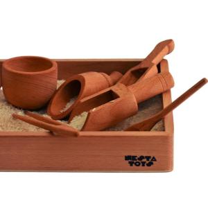 Wholesale Wooden Toys: Sensory Wooden Toy Set with Montessori Tray (Beech Wood)