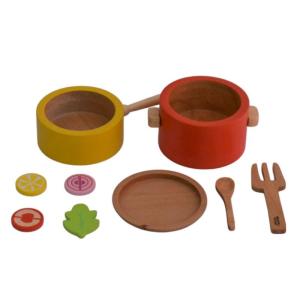 Wholesale imitation.: Kitchen Play Set | Beech Wood Cooking Set