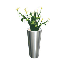 New Decoration Stainless Steel Garden Flower Pot (YK-V202)