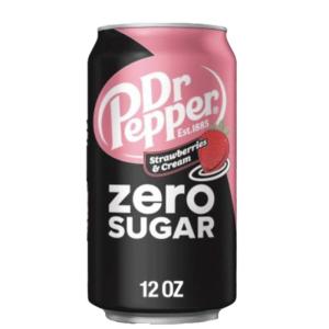Wholesale strawberry: Dr Pepper Zero Sugar Strawberries & Cream Cn,12oz/12pkx2
