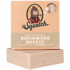Wholesale soap: Dr. Squatch BIRCHWOOD BREEZE 3 Bar Pack - Cold Processed Soap Made for Men - Medium Grit - Natural O