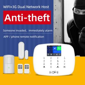 Wholesale burglar safe: Security Alarm Kit Wireless Smart Home WIFI GSM Alarm System with TFT Touch Panel