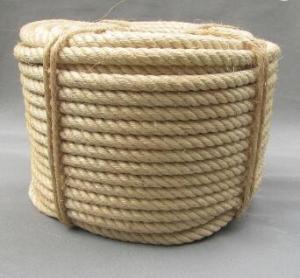 Wholesale sisal rope: Natural Fiber 3 Strand Twisted Sisal Rope Original Color