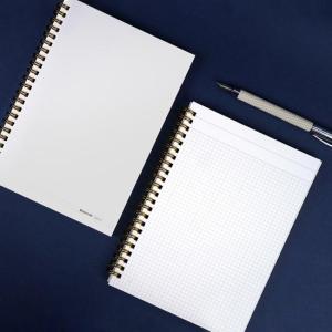 Wholesale ring: Reservoir A5 4mm Grid White Note_Fountain Pen Friendly Paper Twin Ring Calligraphy Exercise Notebook