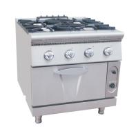 Sell Commercial Four Burners Gas Range With Gas Oven