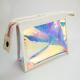 Wholesale Holographic Cosmetic Bag Hot Selling Tpu Transparent Plastic Zipper Bag Laser Flat Pouch